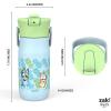 imageZak Designs Barbie Harmony Water Bottle for Travel or At Home 20oz Stainless Steel is LeakProof When Closed and Vacuum Insulated with Straw Lid and Carry Handle PinkBluey Bluey  Bingo  Muffin