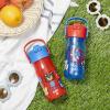 imageZak Designs Barbie Harmony Water Bottle for Travel or At Home 20oz Stainless Steel is LeakProof When Closed and Vacuum Insulated with Straw Lid and Carry Handle PinkSonic the Hedgehog