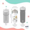 imageZak Designs Barbie Harmony Water Bottle for Travel or At Home 20oz Stainless Steel is LeakProof When Closed and Vacuum Insulated with Straw Lid and Carry Handle PinkCar