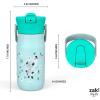 imageZak Designs Barbie Harmony Water Bottle for Travel or At Home 20oz Stainless Steel is LeakProof When Closed and Vacuum Insulated with Straw Lid and Carry Handle PinkGabbys Dollhouse