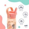 imageZak Designs Barbie Harmony Water Bottle for Travel or At Home 20oz Stainless Steel is LeakProof When Closed and Vacuum Insulated with Straw Lid and Carry Handle PinkDisney Princess
