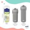 imageZak Designs Barbie Harmony Water Bottle for Travel or At Home 20oz Stainless Steel is LeakProof When Closed and Vacuum Insulated with Straw Lid and Carry Handle PinkBluey