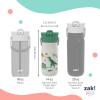 imageZak Designs Barbie Harmony Water Bottle for Travel or At Home 20oz Stainless Steel is LeakProof When Closed and Vacuum Insulated with Straw Lid and Carry Handle PinkDinosaur
