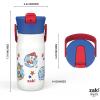 imageZak Designs Barbie Harmony Water Bottle for Travel or At Home 20oz Stainless Steel is LeakProof When Closed and Vacuum Insulated with Straw Lid and Carry Handle PinkPAW Patrol