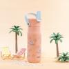 imageZak Designs Barbie Harmony Water Bottle for Travel or At Home 20oz Stainless Steel is LeakProof When Closed and Vacuum Insulated with Straw Lid and Carry Handle PinkDisneys Stitch
