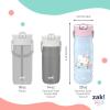 imageZak Designs Barbie Harmony Water Bottle for Travel or At Home 20oz Stainless Steel is LeakProof When Closed and Vacuum Insulated with Straw Lid and Carry Handle PinkHello Kitty