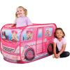 imageBarbie Coastal Cowgirl Camper PopUp Play Tent for Kids  Indoor Playhouse with RollUp Door ampamp Roof Openings  Easy Setup Folds Flat for Storage  Safe for Toddlers ampamp Kids Ages 3