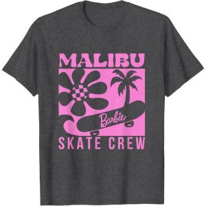 imageBarbie  Malibu Skate Crew TShirtDark Heather Grey