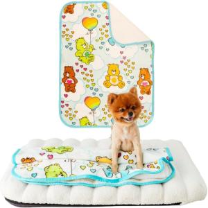 imageFranco Pet Barbie Super Soft Cozy Waterproof SherpaBacked Blanket Throw for Medium Dogs CouchBedCar 40x50 Officially Licensed ProductCare Bears