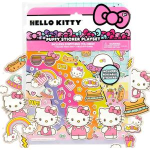 imageHorizon Group USA Barbie Puffy Sticker Playset 75 Reusable Stickers 2Sided Beach Play Scene TravelFriendly Ages 3Hello Kitty