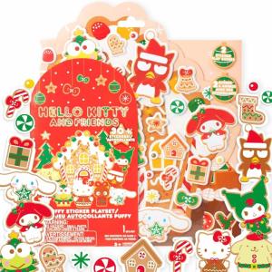 imageHorizon Group USA Barbie Puffy Sticker Playset 75 Reusable Stickers 2Sided Beach Play Scene TravelFriendly Ages 3Hello Kitty Christmas