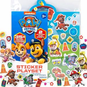 imageHorizon Group USA Barbie Puffy Sticker Playset 75 Reusable Stickers 2Sided Beach Play Scene TravelFriendly Ages 3Paw Patrol