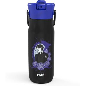 imageZak Designs Barbie Harmony Water Bottle for Travel or At Home 20oz Stainless Steel is LeakProof When Closed and Vacuum Insulated with Straw Lid and Carry Handle PinkWednesday Addams