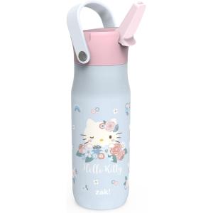 imageZak Designs Barbie Harmony Water Bottle for Travel or At Home 20oz Stainless Steel is LeakProof When Closed and Vacuum Insulated with Straw Lid and Carry Handle PinkHello Kitty