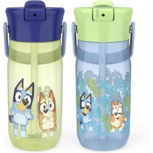 imageZak Designs Barbie Harmony Water Bottle for Travel or At Home 20oz Stainless Steel is LeakProof When Closed and Vacuum Insulated with Straw Lid and Carry Handle PinkBluey