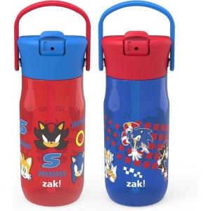 imageZak Designs Barbie Harmony Water Bottle for Travel or At Home 20oz Stainless Steel is LeakProof When Closed and Vacuum Insulated with Straw Lid and Carry Handle PinkSonic the Hedgehog