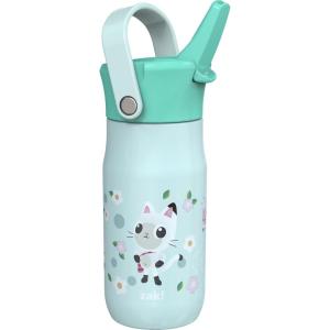 imageZak Designs Barbie Harmony Water Bottle for Travel or At Home 20oz Stainless Steel is LeakProof When Closed and Vacuum Insulated with Straw Lid and Carry Handle PinkGabbys Dollhouse