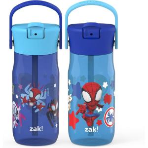 imageZak Designs Barbie Harmony Water Bottle for Travel or At Home 20oz Stainless Steel is LeakProof When Closed and Vacuum Insulated with Straw Lid and Carry Handle PinkMarvel Spidey and His Amazing Friends