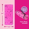 imageBarbie Love Out Loud Kids Yoga Mat Non Slip for Boys and Girls All Purpose PVC Fitness and Workout Accessories Pink 10 mm