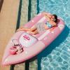 imageBarbie The Movie ampamp FUNBOY Speed Boat Inflatable Pool Float