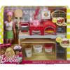 imageBarbieCareers Playset Blonde Pizza Chef Doll with Toy Oven ampamp Counter with Sliding Conveyer Belt Molds 3 Dough Colors ampamp Accessories