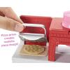 imageBarbieCareers Playset Blonde Pizza Chef Doll with Toy Oven ampamp Counter with Sliding Conveyer Belt Molds 3 Dough Colors ampamp Accessories