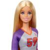 imageBarbie Careers Fashion Doll ampamp Accessory Made to Move Volleyball Player Wearing Removable Uniform with Ball 22 Bendable Joints