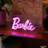 imagePaladone Barbie Logo LED Neon Pink Sign Officially Licensed Barbie Merchandise and Room Decor