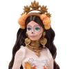 imageBarbie Signature Doll Da De Muertos 2025 Collectible in Ruffled Cream Gown Trimmed with Marigolds and Ribbon Flower Crown and Calavera Face Paint