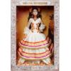 imageBarbie Signature Doll Da De Muertos 2025 Collectible in Ruffled Cream Gown Trimmed with Marigolds and Ribbon Flower Crown and Calavera Face Paint