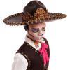 imageBarbie Signature Ken Doll Da De Muertos 2025 Collectible with Cream Shirt Black Vest and Trousers Sombrero and Calavera Face Paint