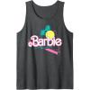 imageBarbie 90s Retro Logo Tank TopDark Heather Grey