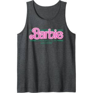 imageBarbie  Pickleball Club  Game Set Dink Tank TopDark Heather Grey