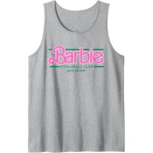 imageBarbie  Pickleball Club  Game Set Dink Tank TopHeather Grey
