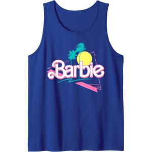 imageBarbie 90s Retro Logo Tank TopRoyal Blue