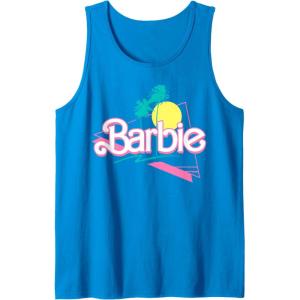 imageBarbie 90s Retro Logo Tank TopSapphire Blue