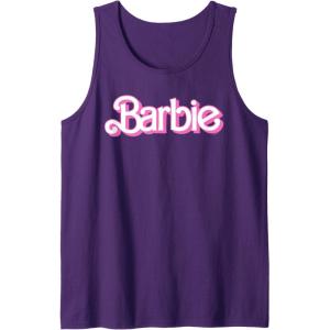 imageBarbie Logo Bright White Tank TopPurple