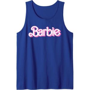 imageBarbie Logo Bright White Tank TopRoyal Blue
