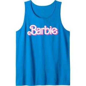 imageBarbie Logo Bright White Tank TopSapphire Blue
