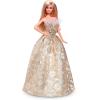 imageBarbie Signature 2025 Holiday Blonde Fashion Doll Wearing Silver ampamp Gold Gown Seasonal Collector in Displayable Packaging ampamp StandBlonde