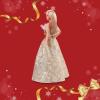 imageBarbie Signature 2025 Holiday Blonde Fashion Doll Wearing Silver ampamp Gold Gown Seasonal Collector in Displayable Packaging ampamp StandBlonde