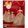 imageBarbie Signature 2025 Holiday Blonde Fashion Doll Wearing Silver ampamp Gold Gown Seasonal Collector in Displayable Packaging ampamp StandBrown Pony Tail