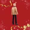 imageBarbie Signature 2025 Holiday Dark Brown Hair Ken Collectible Fashion Doll Wearing Full Suit with Golden Jacket in Displayable Packaging ampamp Doll StandBlonde