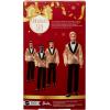 imageBarbie Signature 2025 Holiday Dark Brown Hair Ken Collectible Fashion Doll Wearing Full Suit with Golden Jacket in Displayable Packaging ampamp Doll StandBlonde