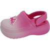imageBarbie Toddler Girls Faux Fur Lined Clogs with Adjustable Strap  Comfortable Cozy and Stylish SlipOn ShoesPink Ombre