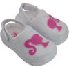 imageBarbie Toddler Girls Faux Fur Lined Clogs with Adjustable Strap  Comfortable Cozy and Stylish SlipOn ShoesWhite Glitter
