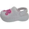 imageBarbie Toddler Girls Faux Fur Lined Clogs with Adjustable Strap  Comfortable Cozy and Stylish SlipOn ShoesWhite Glitter