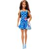 imageBarbie Fashionistas Doll 242 Doll with Type 1 Diabetes Wearing Polka Dot Outfit and Accessories in Partnership with Breakthrough T1D