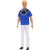 imageBarbie Fashionistas Ken Doll 226 Wearing a Removable Western Shirt Pants ampamp Boots Blonde Fashion Doll 65th Anniversary Collectible