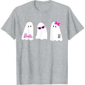 imageBarbie  Halloween Ghosts TShirtHeather Grey